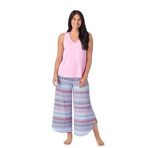 NWT Women’s Cuddl Dud 2-piece Sleeveless, wide leg bottoms pajama set, XXL